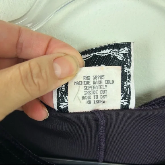 Vintage Dressing Clio Witchy Gothic deep purple tank purple velvet maxi dress M - Picture 8 of 10